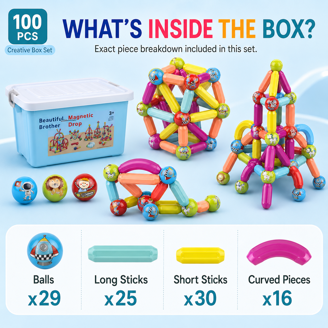 100PCS